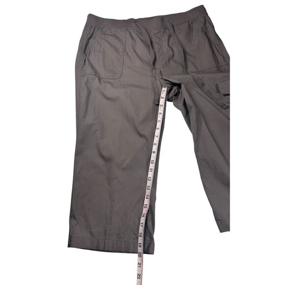 St. Johns Bay Cargo Capri Pants Women's Size Large Brown‎ Preowned - Picture 6 of 8
